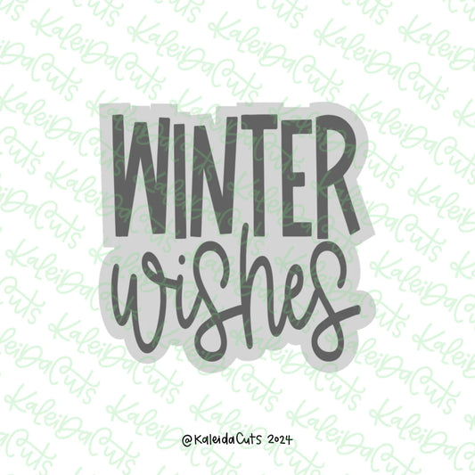 Chunky Winter Wishes Cookie Cutter - Mini 2"