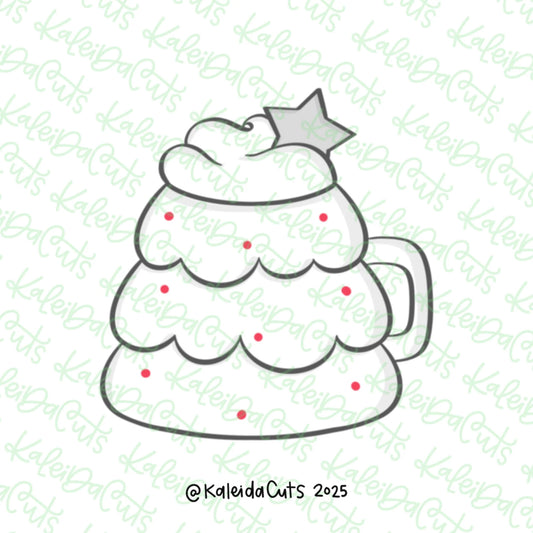 Christmas Star Tree Mug Cookie Cutter Standard - 3.6"