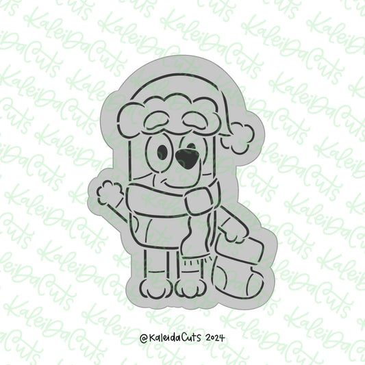 PYO Holiday Pup Santa Cookie Cutter - 4.2"