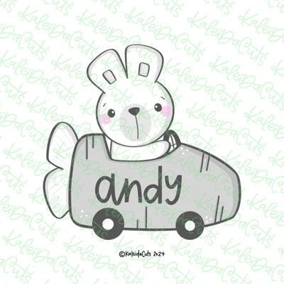 Bunny Carrot Car Cookie Cutter Standard - 3.75