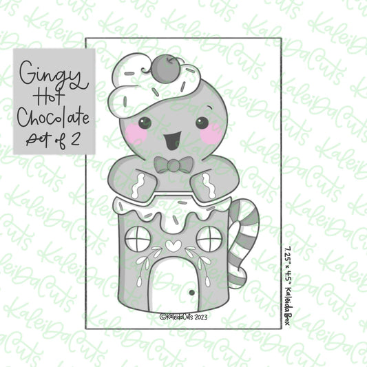 Gingy Hot Chocolate Cookie Cutter Set of 2 - 3.8" & 3.7"