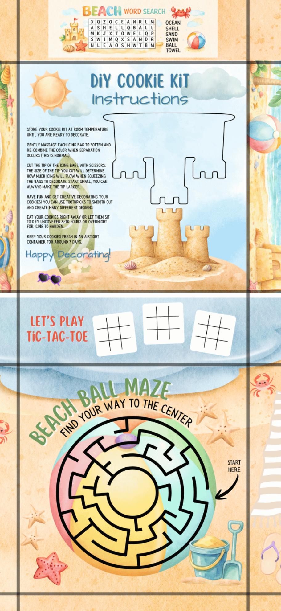 Summer DIY Cookie Kit Box