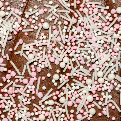 Dye-Free Pink Pop! Nonpareils Sprinkles