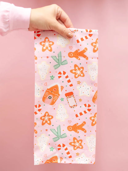 Holiday Cookies Christmas Tea Towel