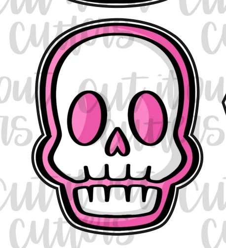 Skull Halloween Cuties Cookie Cutter- 2.5"