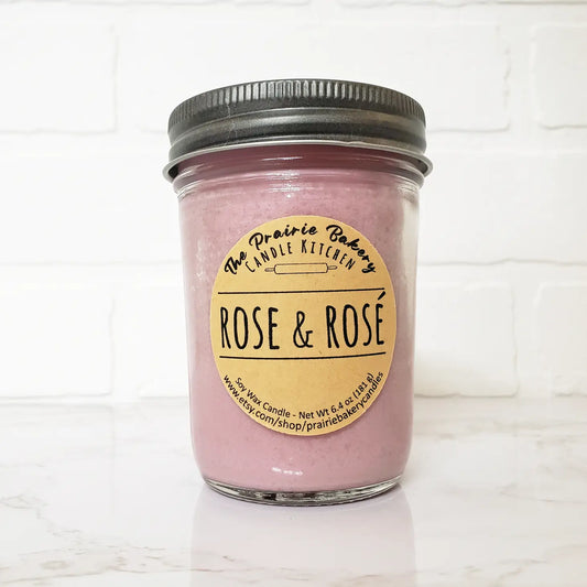 Rose & Rosé | Florals and Wine Scented Soy Wax Candle