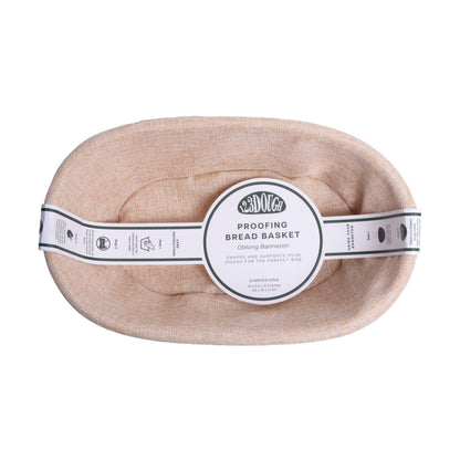 13" Oblong Proofing Bread Basket with Liner – 123Dough