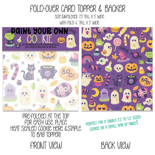FRANKENSTEIN PAINT YOUR OWN COOKIE PYO HALLOWEEN TOPPER & BACKER