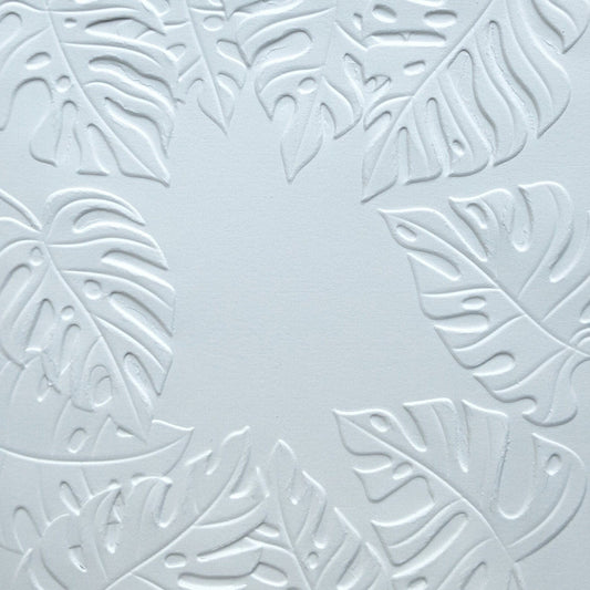 Monstera Frame - Embossed Parchment Sheets - 6/pkg