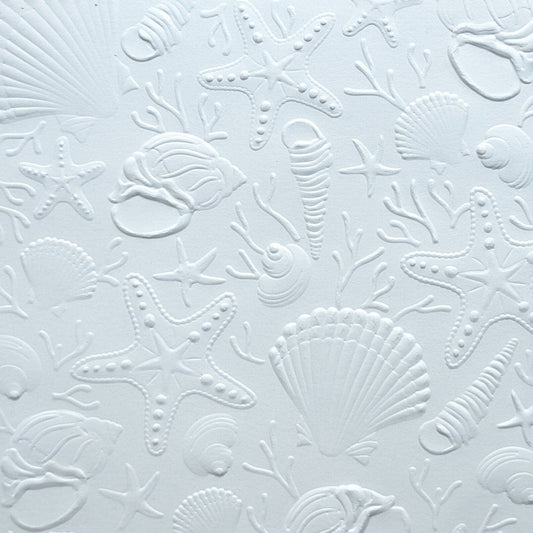 Scattered Shells - Embossed Parchment Sheets - 6/pkg