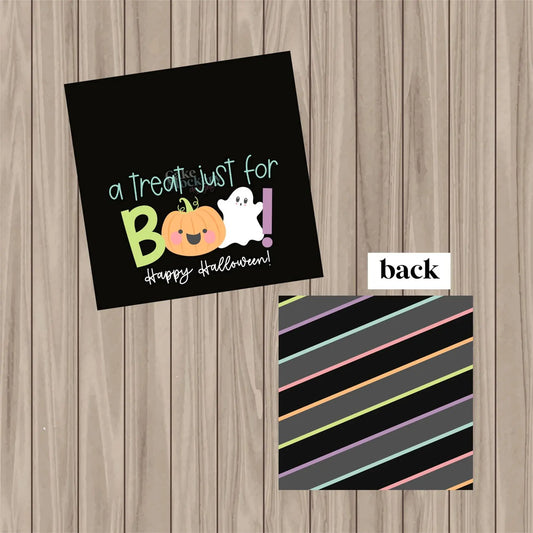 Treat for Boo - 2" Square Tag