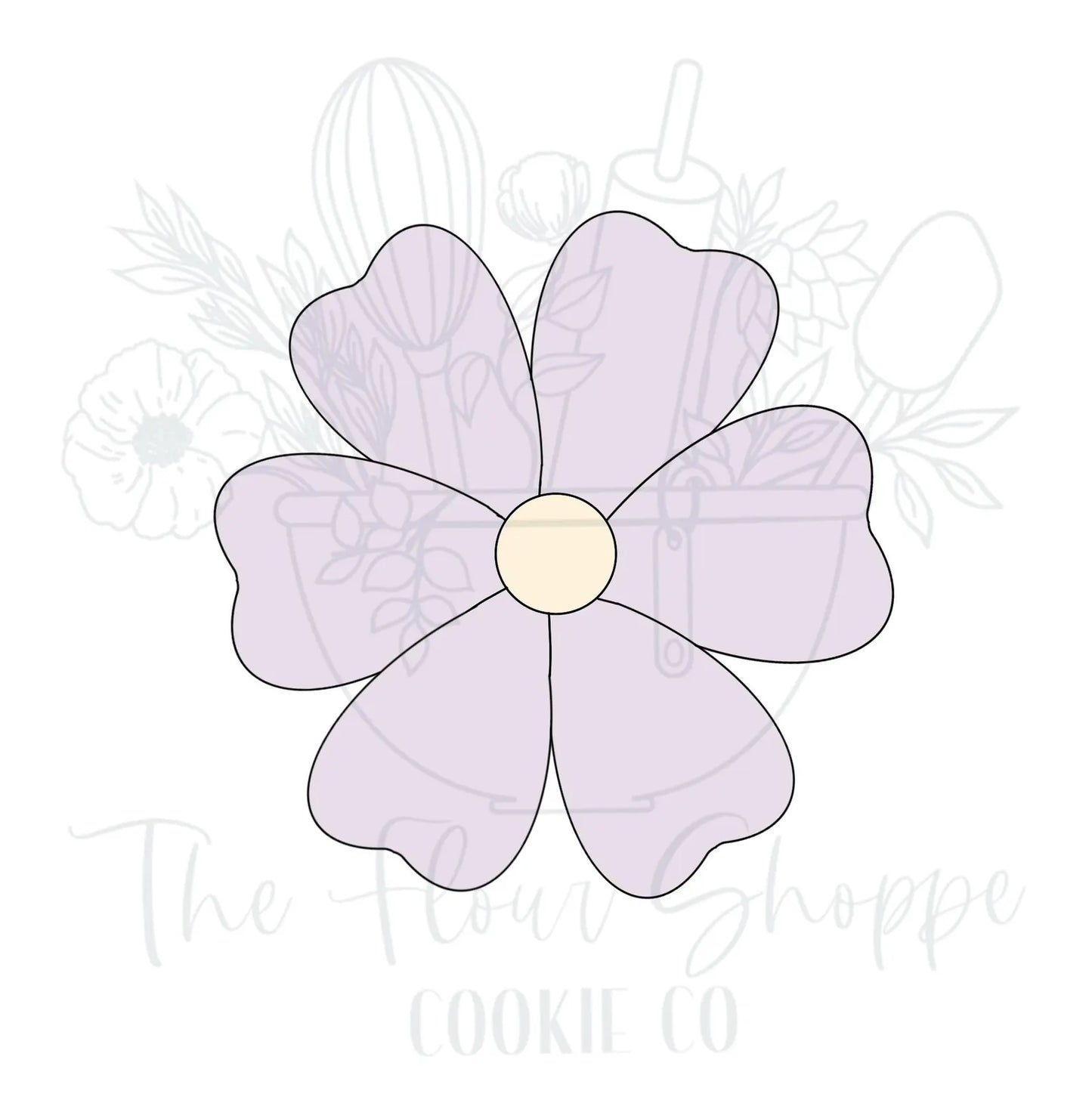 Daisy 4 Flower Cookie Cutter