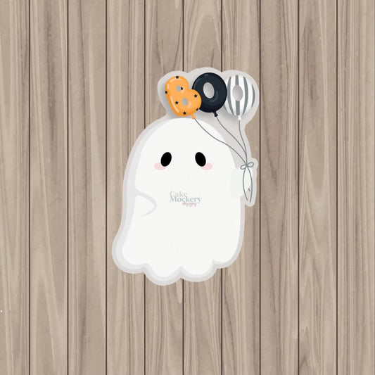 BOO Ghost Die Cut Cookie Card