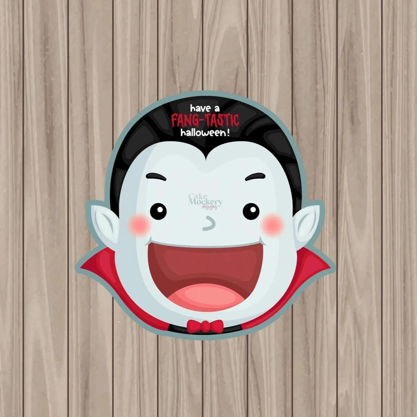Vampire Die Cut Cookie Card And Optional Cutter