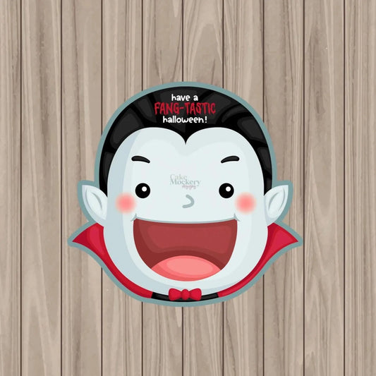 Vampire Die Cut Cookie Card And Optional Cutter