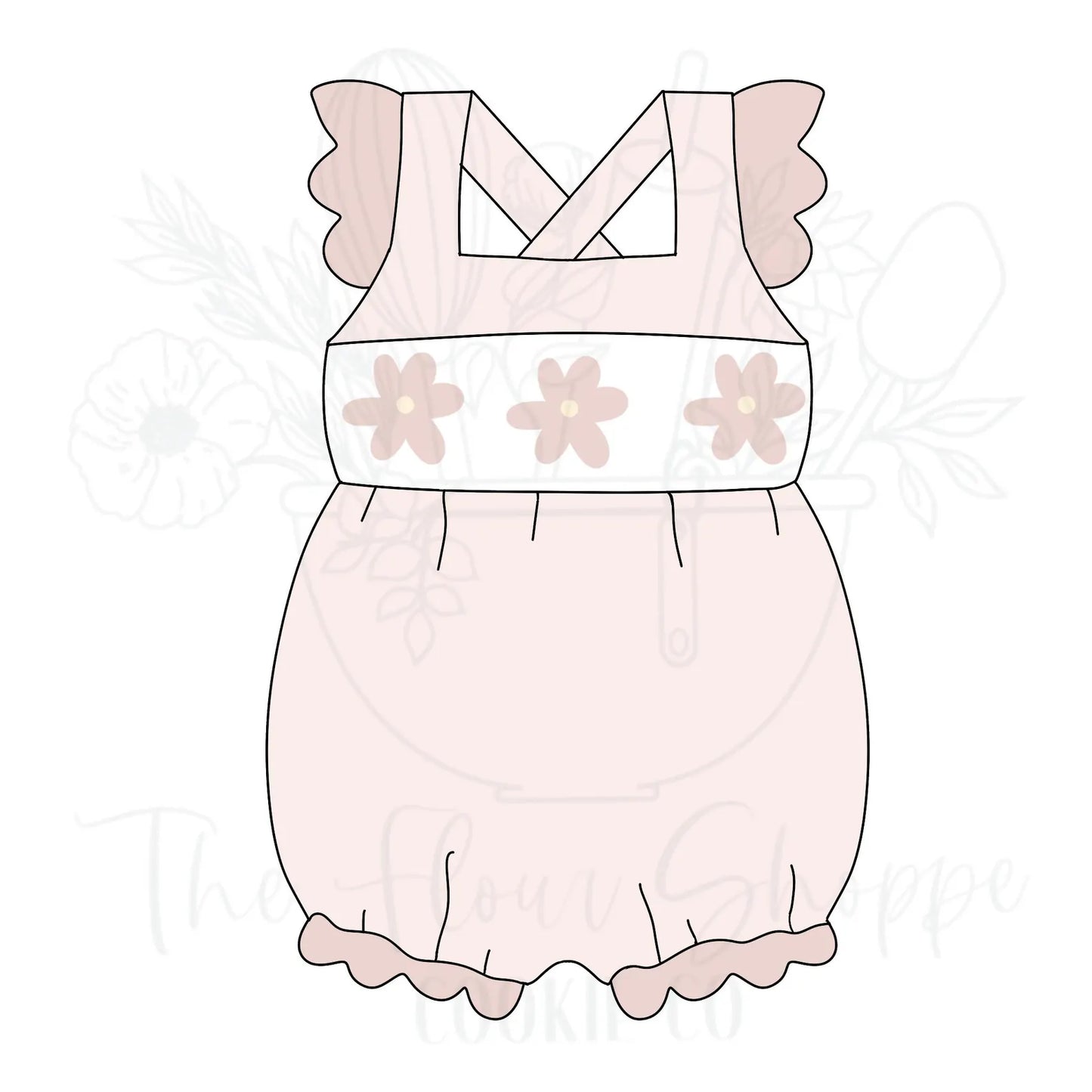 Baby Shorts Outfit 4 Baby Girl Shower Cookie Cutter