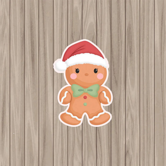 Gingerbread Man - 6.25"x4.25" Die Cut Cookie Card