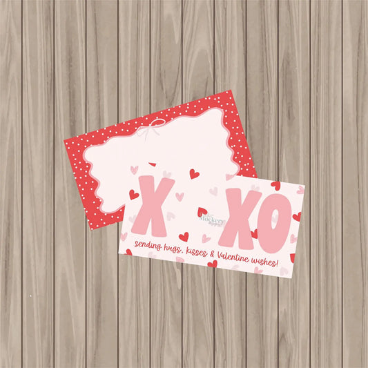 XOXO - 3.5"x6.5" PrintedCookie Card