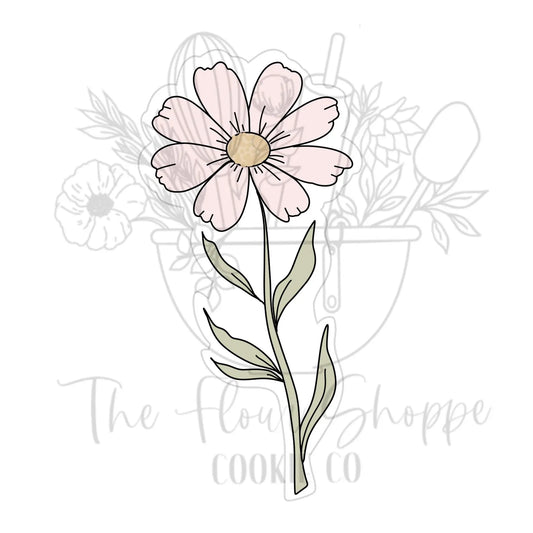 Tall Cosmo, Daisy, Long Stem Flower Bouquet Cookie Cutter