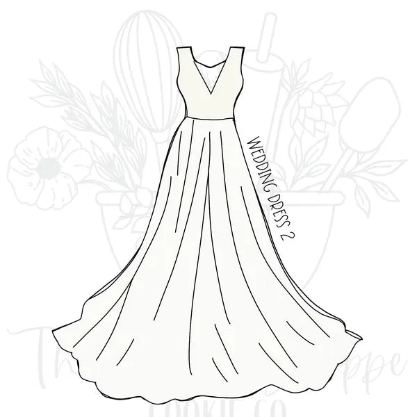 Wedding Dress 2 Cookie Cutter