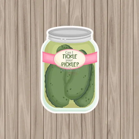 Die-Cut Naughty Pickle - 6"x4"