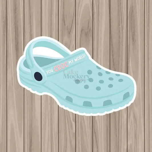 Die-Cut Croc - 6.75"x4.5