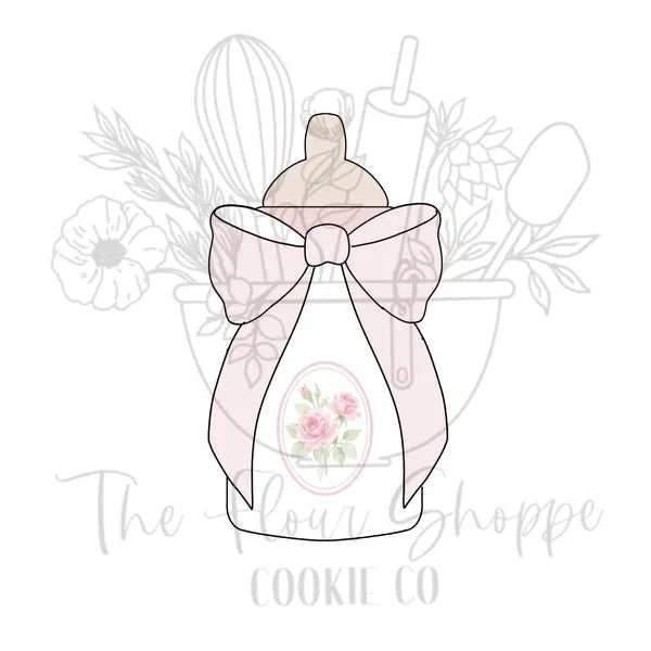 Baby Bottle 2 with Bow Cookie Cutter