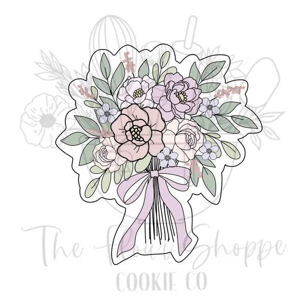 Wedding Bouquet 3 Flower Bouquet Cookie Cutter