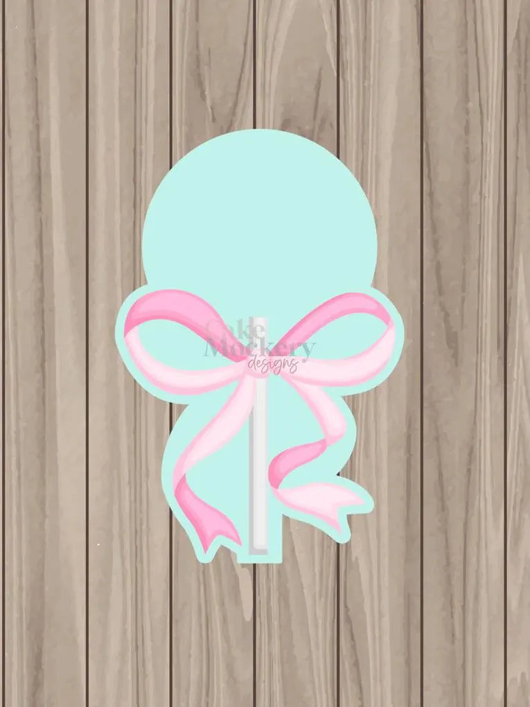 Die-Cut Coquette Lollipop - 4"x6"