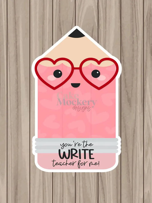 Die-Cut Teacher Pencil - 4"x 6.5"