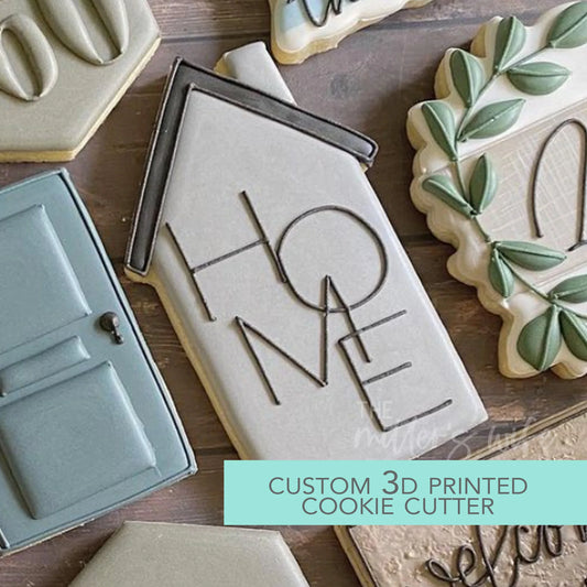 Skinny Home Cutter - Housewarming Cookie Cutter - 4"