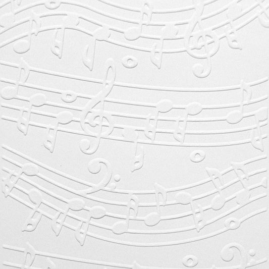 Music Notes - Embossed Parchment Sheets - 6/pkg