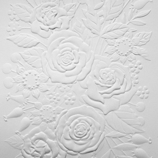 Rose Garden- Embossed Parchment Sheets - 6/pkg