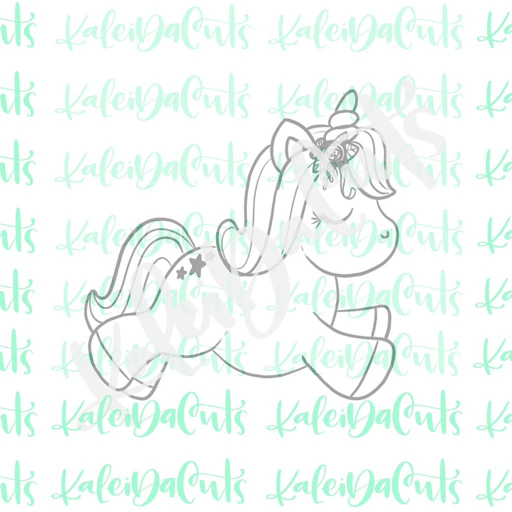 Cookie Cutter Wink the Unicorn 3.5"