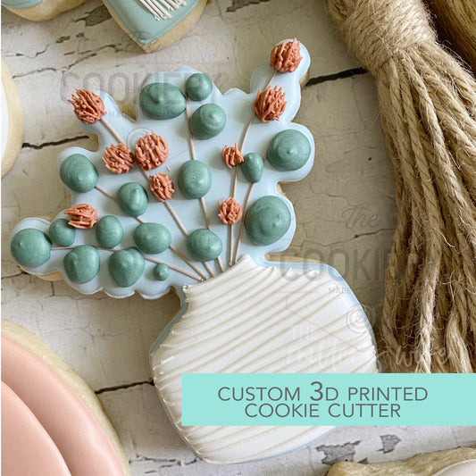 Vase with Flowers Cookie Cutter 4"