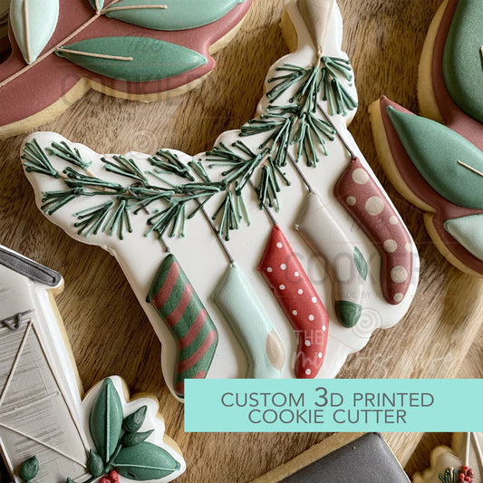 Hanging Stockings Cookie Cutter 3.5"