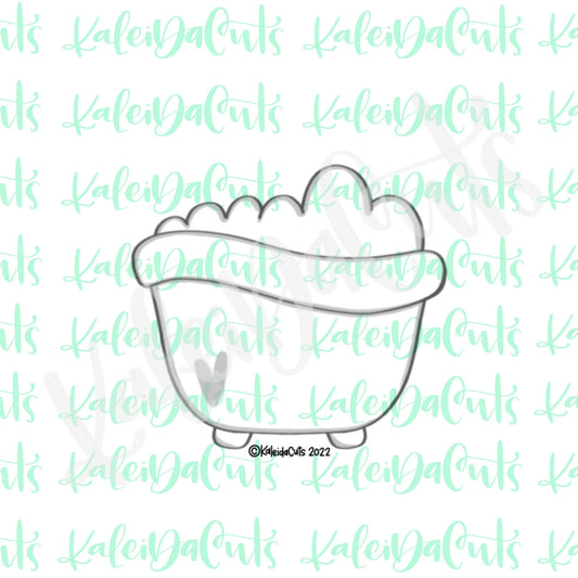 Spa Bubble Bath Cookie Cutter Mini  - 2"