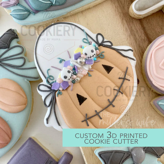 Pumpkin Trick or Treat Bucket Cookie Cutter 3.5"