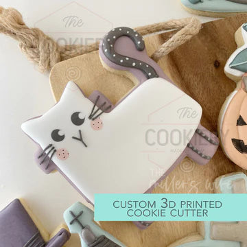 Cookie Cutter Ghost Cat 3.5"