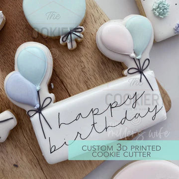 Cookie Cutter Birthday Balloon Plaque 4"