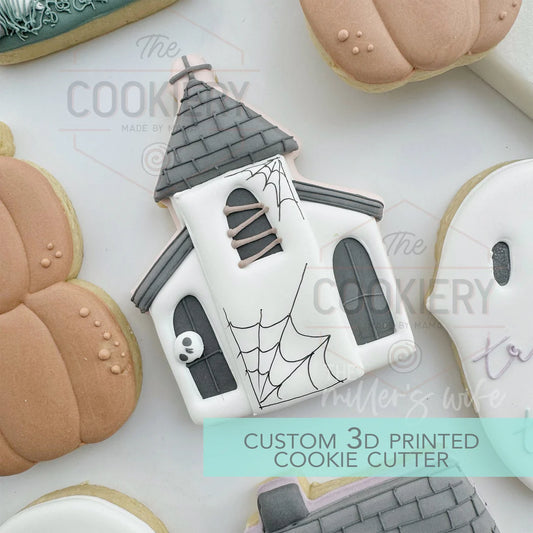 Spooky Church Haunted Village Cookie Cutter 4.5"