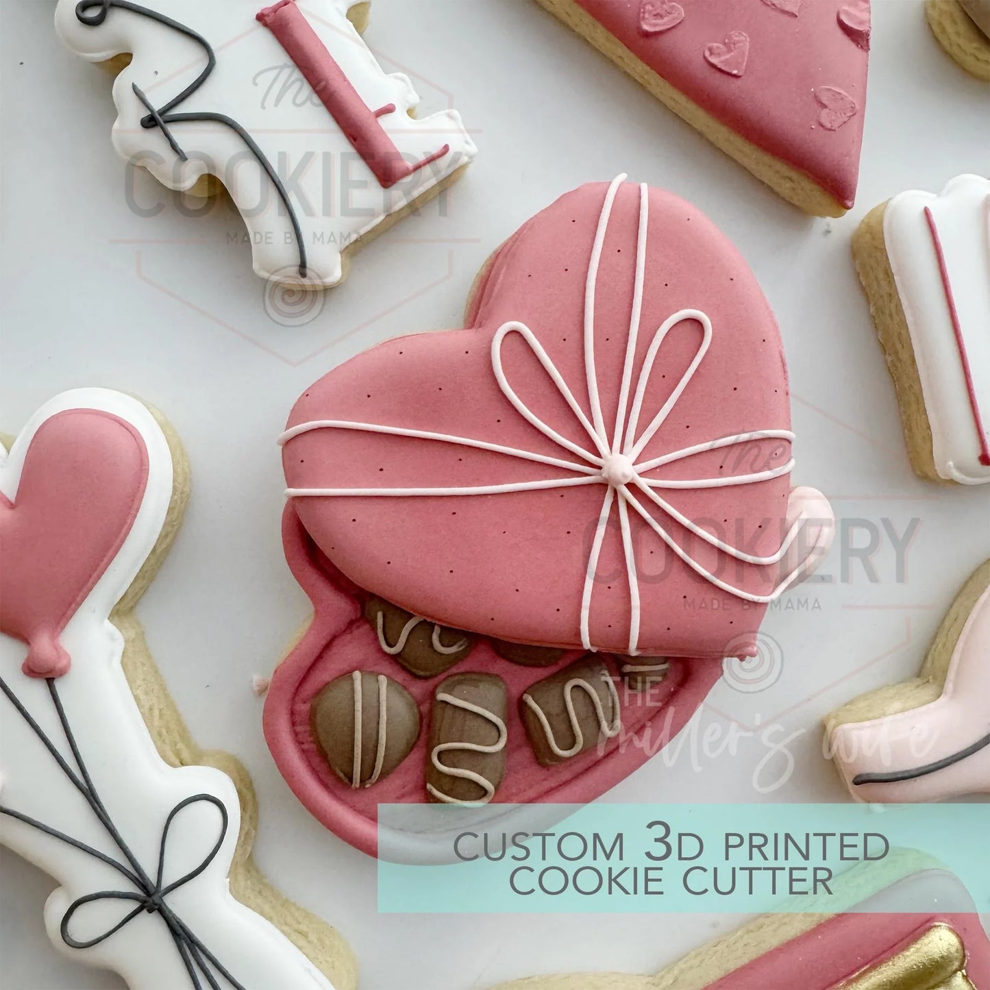 Box of Chocolates Cookie Cutter- Valentine's Day Cookie Cutter 3.5"