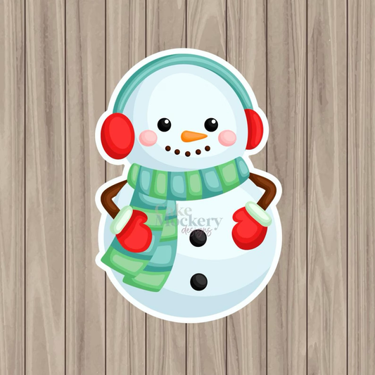 Printed and DieCut Cookie Cards - Snowman - 4.25"x 6.25"