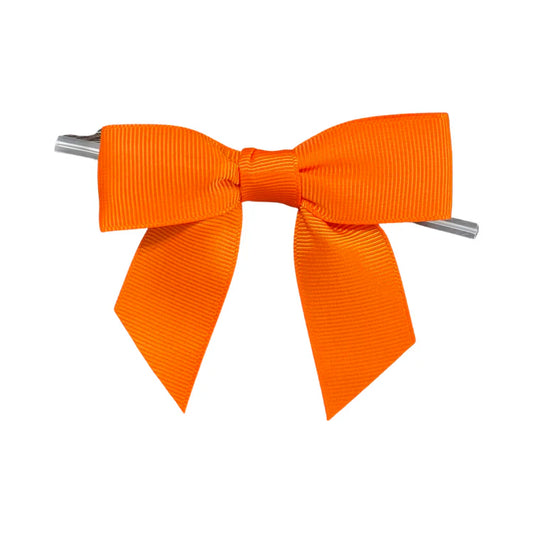 Torid Orange Pre-Tied Bow on a Wire