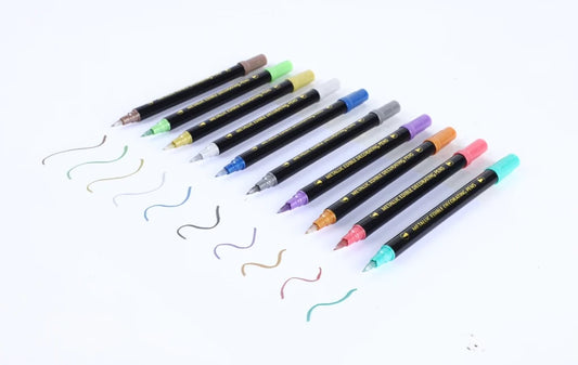 10 Color Metallic Edible Ink Marker Set