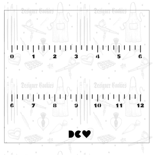 Designer Cookies Ruler Stencil Only