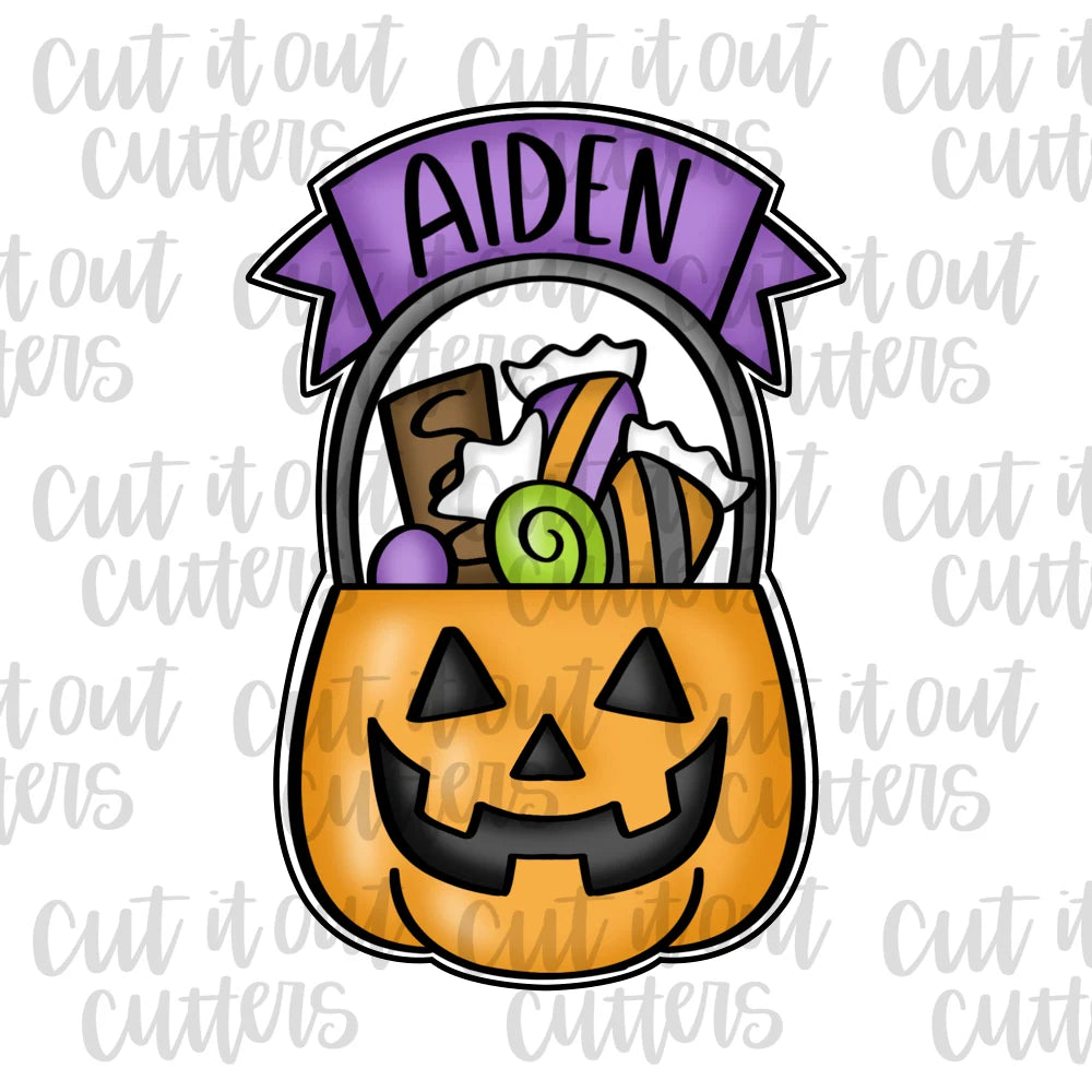 1 Piece Jack- Name & Candy Cookie Cutter - 4"