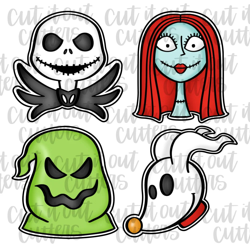 Nightmare Big Four Mini Cookie Cutter Set - 2"