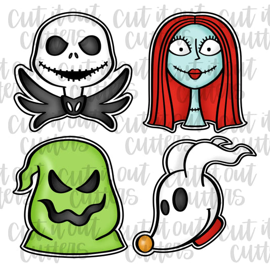 Nightmare Big Four Mini Cookie Cutter Set - 2"