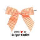 Tangerine Gingham Pretied Bow